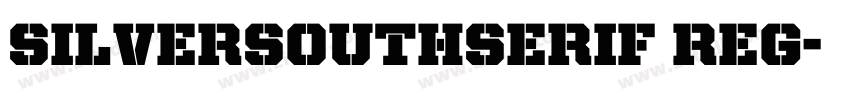 SilverSouthSerif Reg字体转换